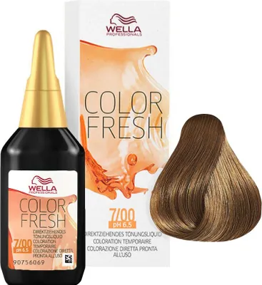 Produktbild von Wella Color Fresh, Braun, 7/00, Medium Blonde/natural intense, Frauen, 75 ml, Alle Haare