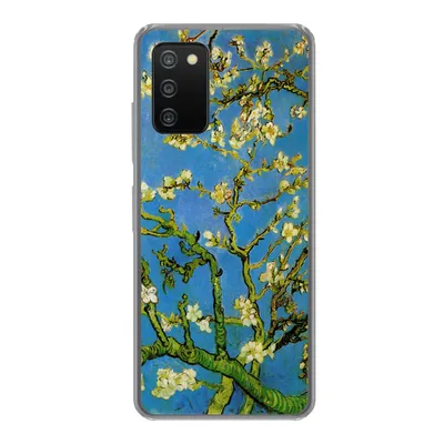 Produktbild von MuchoWow® Handyhülle Schutzhülle Hülle für Samsung Galaxy A03s Mandelblüte - Vincent van Gogh Silikon Softcase Handy Hülle - Schutz