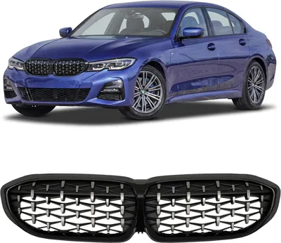 Produktbild von Kühlergrill DIAMOND SCHWARZ, passend für BMW 3er G20 / G21 2018-2022, Frontgrill