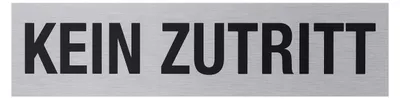 Produktbild von Klebeschild Kein Zutritt" 160x40 mm"