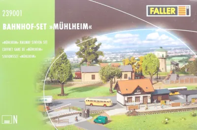 Immagine prodotto di Faller 239001 Set stazione ferroviaria di Mühlheim epoca II