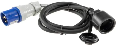 Produktbild von ChiliTec 23363 CEE auf Schutzkontakt-Kupplung 1,5m 230V, Adapter für Wohnwagen, Camping