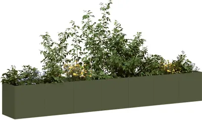 Produktbild von "2024"Modernen Pflanzkübel Olivgrün 280x40x40 cm Kaltgewalzter Stahl - Blumentöpfe Design81858