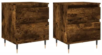 Productafbeelding van Set van 2 Nachtkastjes Rookeiken 40x35x50 cm