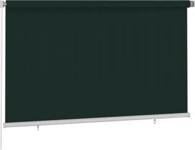 Obrázok produktu pre vidaXL vonkajšia rolovaná clona, 245 cm (šírka) x 140 cm (výška), tmavozelená, vyrobená z HDPE