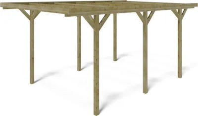 Produktbild von Carport Garagendach 3.04x5.12 m - 15.57 m2
