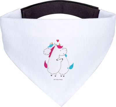 Produktbild von Mr. & Mrs. Panda Hunde Halstuch Einhorn Mitteilung - Weiß - Geschenk, Spruch, Unicorn, Valentinstag, Tuch, Ehe, Liebe, Hund, Für, Bandana