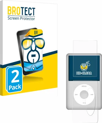 Produktbild von 2x Für Apple iPod Classic (Display+Rückseite, 5.5 Gen.) Schutzfolie BROTECT Displayschutz Display Schutz Folie Klar Transparent