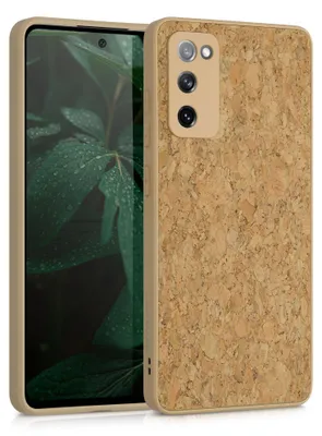 Produktbild von kwmobile Hülle kompatibel mit Samsung Galaxy S20 FE - Kork Handyhülle Cover - Schutzhülle TPU Case in Hellbraun