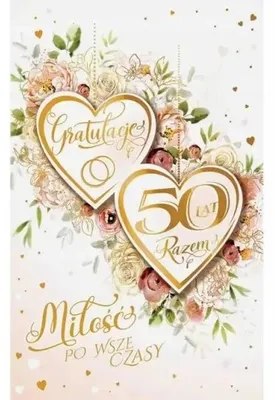Produktbild von Glückwunschkarte zum 50. Hochzeitstag - AbCard