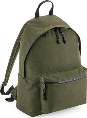 Immagine prodotto di BagBase BG285 | Zaino riciclato, 31 x 42 x 21 cm - Colore: Verde militare - Dimensioni: 31 x 42 x 21 cm