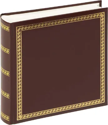 Immagine prodotto di Album fotografico in ecopelle, con finitura dorata, 26x25 cm, color marrone, marca Walther, offerta speciale