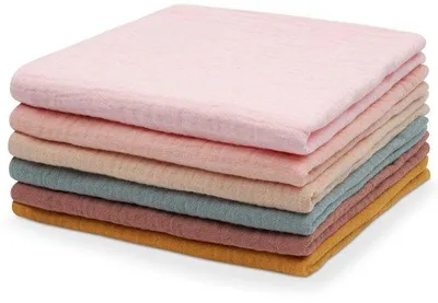 Zdjęcie produktu dla Unyqoos® Miękkie, oddychające pieluchomki dla niemowląt wykonane w 100% z bawełny – duże, chłonne i wszechstronne, idealne do codziennej pielęgnacji dziecka