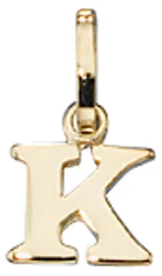 Produktbild von Buchstabe " K " Ketten Anhänger Goldanhänger 333 Gold Einhänger Uni
