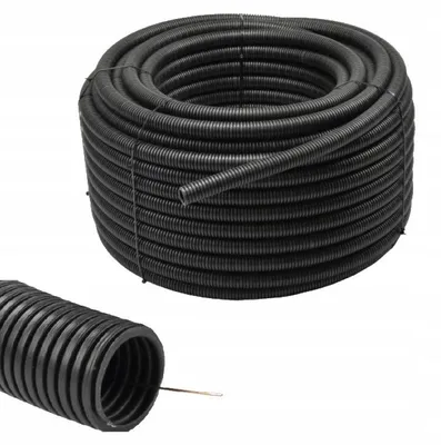 Immagine prodotto di Guaina corrugata nera RKGS 25 con ausilio di trazione, 750 N, 25 m