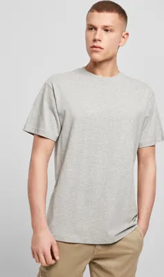Obrázok produktu pre Build Your Brand BY123 | Tričko z česaného džerseja Premium, česaná bavlna - farba: Heather Grey - veľkosť: XXL