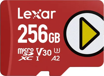 Obrázok produktu pre Lexar LMSPLAY256G-BNSNG, 256 GB, MicroSDXC, Trieda 10, UHS-I, 205 MB/s, 140 MB/s