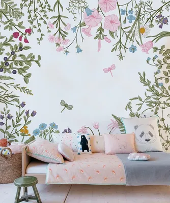 Produktbild von Coloray Fototapete 290x290 cm Latextapete Magicstick - feld flowerf