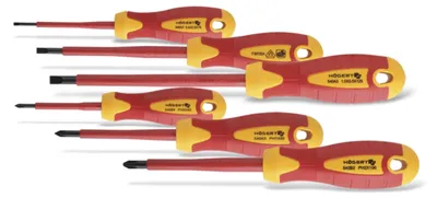 Immagine prodotto di set di 6 cacciaviti elettrici HT1S996 1000V Högert VDE