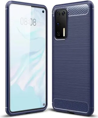 Produktbild von Carbon Shield TPU Hülle für Huawei P40 - Blau KP9460