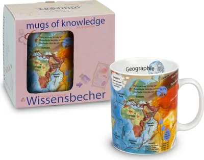 Produktbild von Könitz Tasse Wissensbecher Geografie