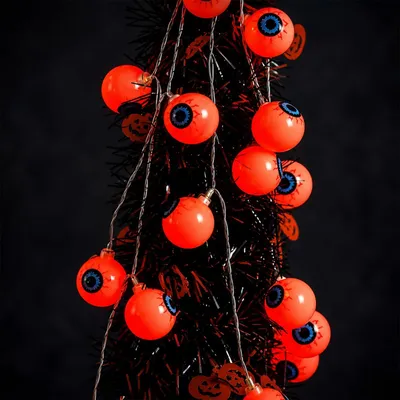 LED-Lichterkette 3 m, 20 rote LEDs, Halloween-Deko
