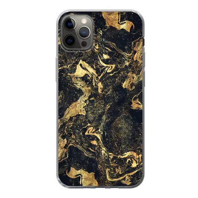 Produktbild von MuchoWow® Handyhülle Schutzhülle Hülle für iPhone 13 Pro Max Marmor - Luxus - Gold Silikon Softcase Handy Hülle - Mobiltelefon