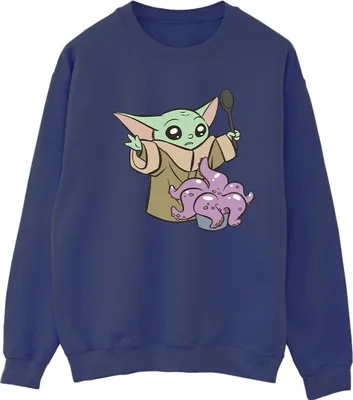 Produktbild von Star Wars - "The Mandalorian" Sweatshirt für Damen BI39817 (L) (Marineblau)