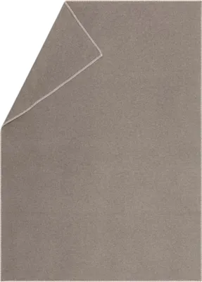 Produktbild von David Fussenegger Wohndecke Sylt 'Uni' 140 x 200 cm Schlamm - Beige
