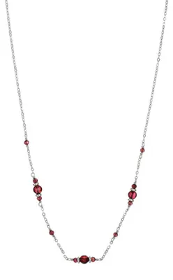 Produktbild von Silberne Halskette mit Granat AL4266.02.029