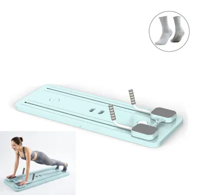Produktbild von Pilates Reformer Set, Pilates klappbar, mit Timer, multifunktionales Bauchmuskelbrett für Zuhause und im Fitnessstudio