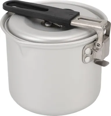 Imagen del producto de Olla pequeña de aluminio, portátil, con calentamiento rápido, plegable, ideal para cocinar al aire libre, en excursiones, senderismo y acampada