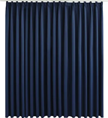 Produktbild von vidaXL Verdunkelungsvorhang mit Haken Blau 290 x 245 cm
