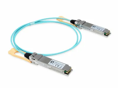 Produktbild von LevelOne AOC-0503, Faseroptik, 103100 Mbit/s, QSFP28, QSFP28, SR4, 850 nm