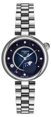 Produktbild von Tissot Damen Armbanduhr T152.223.11.496.00 Desir 29,6mm mit Mondphase und Diamanten
