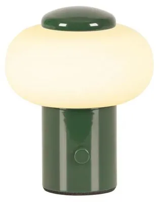 Obrázok produktu pre Lucide GUSTAV – Nabíjateľná stolná lampa – Akumulátor – Ø 8 cm – Stmievateľná LED – 1x0,8 W, 2700 K - Zelená - Stolné a nočné lampy (44520/01/33)