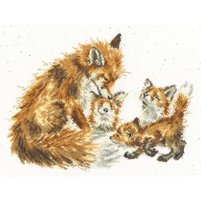 Immagine prodotto di Bothy Threads kit per ricamo a punto croce "Bacio della buonanotte", XHD112, 33x25 cm