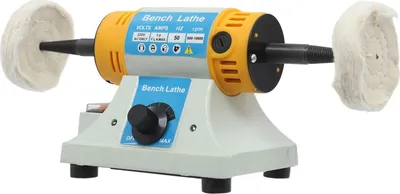 Immagine prodotto di Levigatrice e lucidatrice - Levigatrice doppia - 2 dischi di lucidatura in tessuto - Regolabile in continuo da 800 a 10000 giri/min - 320 W - 220 V Spina UE 50 Hz - Grigio