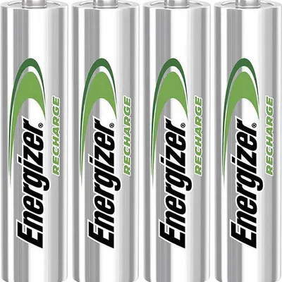 Produktbild von Energizer Accu Recharge Extreme 800 AAA BP4, Wiederaufladbarer Akku, AAA, Nickel-Metallhydrid (NiMH), 1,2 V, 4 Stück(e), 800 mAh