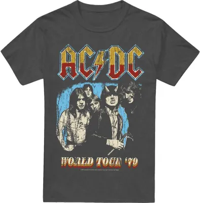 Immagine prodotto di AC/DC - Maglietta "World Tour 79" per uomo/donna Unisex TV17442 (3XL) (Charcoal)