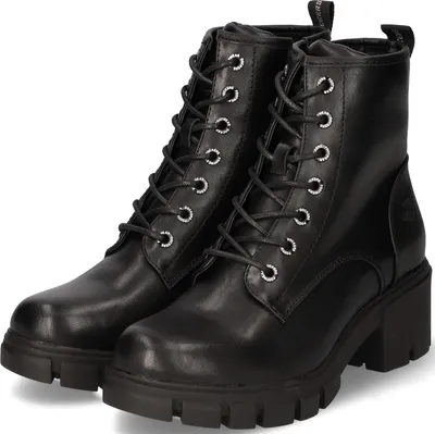 Produktbild von Dockers by Gerli  Damenschuhe Stiefeletten Schnürer Stiefel Schwarz Freizeit, Schuhgröße:37 EU
