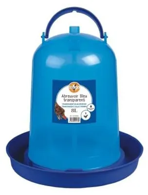 Produktbild von horizont CHICK'A Hühnertränke 8 Liter, Vogeltränke für den Hühnerstall, Wasserspender aus Kunststoff, Garten Zubehör für Huhn, Wachtel, Küken, Vogel, Futterspender