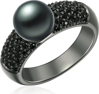 Produktbild von Valero Pearls Perlen-Ring Sterling Silber Zirkonia Süßwasser-Zuchtperle 60925020 56