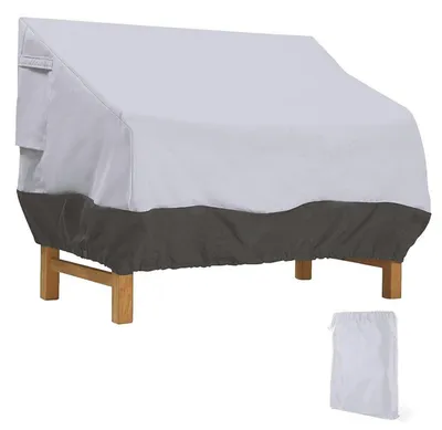 Immagine prodotto di Copertura per panchina da giardino, modello per 2 posti, tessuto Oxford, colore grigio scuro, dimensioni 147 x 83 x 79 cm