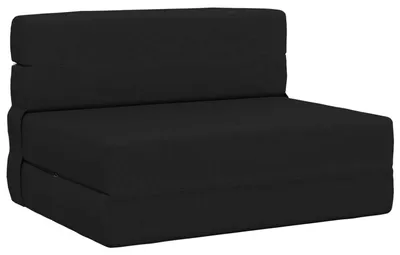 Obrázek produktu pro Skládací pohovka postel Černá 70 x 80 x 60 cm Textil