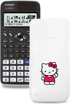 Produktbild von Casio FX-991DE X ClassWiz Schulrechner mit Hello-Kitty-Bedruckung (Motiv 09)