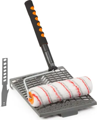 Produktbild von Wandfarbroller-Set mit Teleskopstiel - 4-teilig - inklusive Farbroller, Farbständer und Farbrollerhalterung - Für Latex- und Dispersionsfarben [11182]