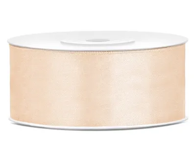 Zdjęcie produktu dla Wstążka satynowa 25 mm x 25 m Kremowa