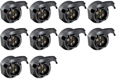 Obrázek produktu pro 10x zásuvka 8-pólová 12V 16A s krytem