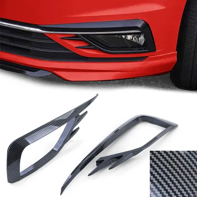 Produktbild von Nebelscheinwerfer Rahmen Gitter GTI Optik Carbon Look Glanz für VW Golf 7 17-20